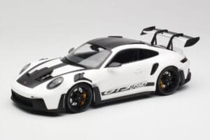 Porsche 911 992 GT3 RS Weiss & Schwarze Räder Minichamps 1:18 155062230 Metall