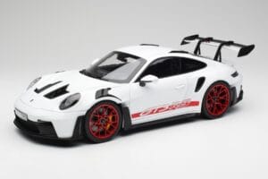 Porsche 911 992 GT3 RS Weiss & Pyro Rot Norev 1:12 127530 Metall