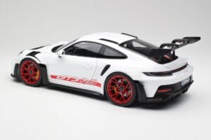 Porsche 911 992 GT3 RS Weiss & Pyro Rot Norev 1:12 127530 Metall – Bild 5 von 6