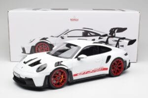 Porsche 911 992 GT3 RS Weiss & Pyro Rot Norev 1:12 127530 Metall – Bild 6 von 6