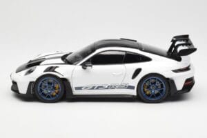Porsche 911 992 GT3 Weissach Package Weiss & Indigo Blau Norev 1:18 187353 Metall – Bild 4 von 8