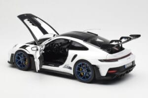 Porsche 911 992 GT3 Weissach Package Weiss & Indigo Blau Norev 1:18 187353 Metall – Bild 5 von 8