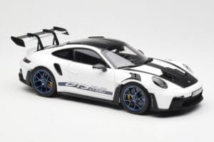 Porsche 911 992 GT3 Weissach Package Weiss & Indigo Blau Norev 1:18 187353 Metall – Bild 6 von 8