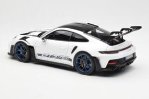 Porsche 911 992 GT3 Weissach Package Weiss & Indigo Blau Norev 1:18 187353 Metall – Bild 7 von 8