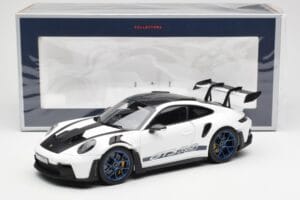 Porsche 911 992 GT3 Weissach Package Weiss & Indigo Blau Norev 1:18 187353 Metall – Bild 8 von 8