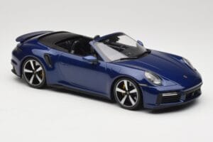 Porsche 911 992 Turbo S Cabriolet Blue Metallic Minichamps 1:18 155069081 Metall – Bild 4 von 6