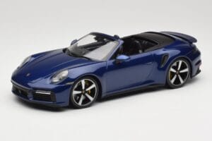 Porsche 911 992 Turbo S Cabriolet Blue Metallic Minichamps 1:18 155069081 Metall
