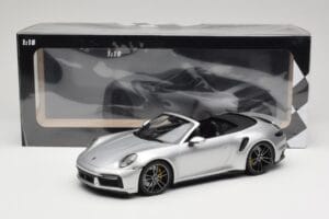Porsche 911 992 Turbo S Cabriolet Silber Minichamps 1:18 155069082 Metall – Bild 6 von 6