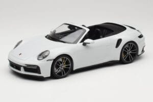 Porsche 911 992 Turbo S Cabriolet White Metallic Minichamps 1:18 155069080 Metall