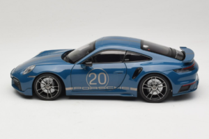 Porsche 911 992 Turbo S Coupe Sport Design Blau Minichamps 1:18 113069073 Metall – Bild 4 von 8