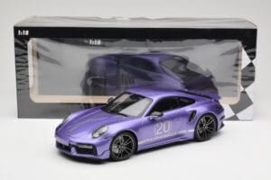 Porsche 911 992 Turbo S Sport Design Package Viola Metallic Minichamps 1:18 155069174 Metall – Bild 6 von 6