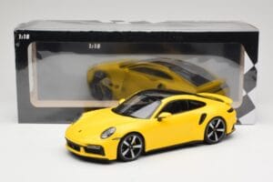 Porsche 911 992 Turbo S Gelb Minichamps 1:18 155069071 Metall – Bild 6 von 6
