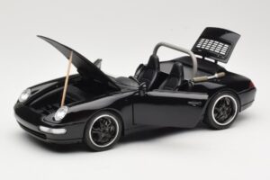 Porsche 911 993 Carrera Cabriolet Schwarz Bburago 1:18 3090-M1 Metall – Bild 2 von 8