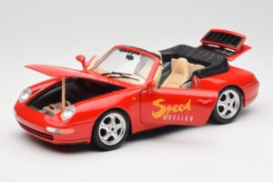 Porsche 911 993 Carrera Cabriolet Rot Bburago 1:18 3090 Metall – Bild 2 von 8