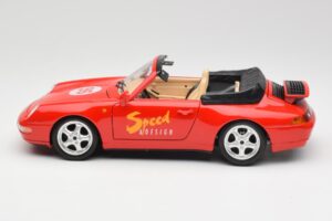 Porsche 911 993 Carrera Cabriolet Rot Bburago 1:18 3090 Metall – Bild 4 von 8