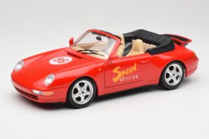 Porsche 911 993 Carrera Cabriolet Rot Bburago 1:18 3090 Metall