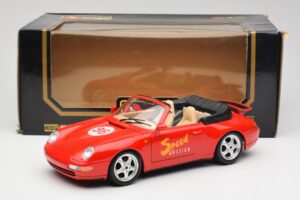 Porsche 911 993 Carrera Cabriolet Rot Bburago 1:18 3090 Metall – Bild 8 von 8