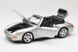 Porsche 911 993 Carrera Cabriolet Silber Bburago 1:18 18-12039 Metall – Bild 2 von 8
