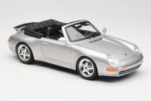 Porsche 911 993 Carrera Cabriolet Silber Bburago 1:18 18-12039 Metall – Bild 6 von 8