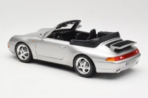 Porsche 911 993 Carrera Cabriolet Silber Bburago 1:18 18-12039 Metall – Bild 7 von 8