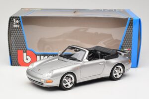 Porsche 911 993 Carrera Cabriolet Silber Bburago 1:18 18-12039 Metall – Bild 8 von 8