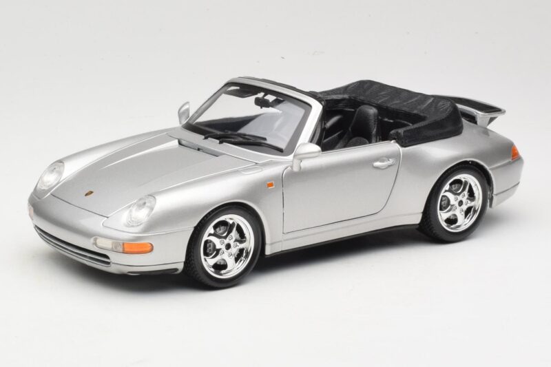 Porsche 911 993 Carrera Cabriolet Silber Bburago 1:18 18-12039 Metall