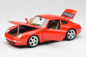 Porsche 911 993 Carrera Rot Bburago 1:18 3050 Metall – Bild 2 von 8