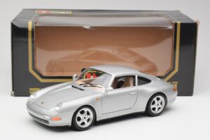 Porsche 911 993 Carrera Silber Bburago 1:18 3050-M1 Metall – Bild 2 von 8