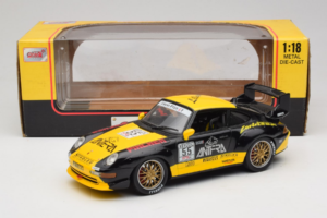 Porsche 911 993 GT2 #55 Schwarz & Gelb Anson 1:18 30325-W Metall – Bild 5 von 6