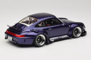 Porsche 911 993 RWB Army Girl Lila GT Spirit 1:18 GT562 Resin – Bild 2 von 6