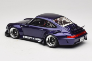 Porsche 911 993 RWB Army Girl Lila GT Spirit 1:18 GT562 Resin – Bild 5 von 6