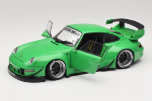 Porsche 911 993 RWB Grün Gun Grey Wheels AUTOart 1:18 78151 Komposit – Bild 2 von 8