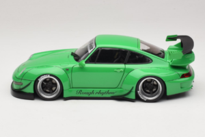 Porsche 911 993 RWB Grün Gun Grey Wheels AUTOart 1:18 78151 Komposit – Bild 4 von 8