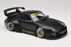 Porsche 911 993 RWB Matt Black With Gold Wheels AUTOart 1:18 78154 Komposit – Bild 6 von 8