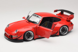 Porsche 911 993 RWB Rot Gun Grey Wheels AUTOart 1:18 78153 Komposit – Bild 2 von 8