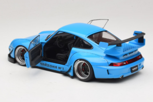 Porsche 911 993 RWB Himmelblau Gun Grey Wheels AUTOart 1:18 78152 Komposit – Bild 5 von 8