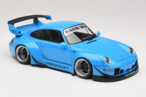 Porsche 911 993 RWB Himmelblau Gun Grey Wheels AUTOart 1:18 78152 Komposit – Bild 6 von 8