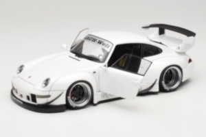Porsche 911 993 RWB Weiss Gun Grey Wheels AUTOart 1:18 78150 Komposit – Bild 2 von 8