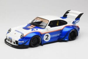Porsche 911 993 RWB X Liberty Walk Weiss Mit Blau GT Spirit 1:18 GT530 Resin