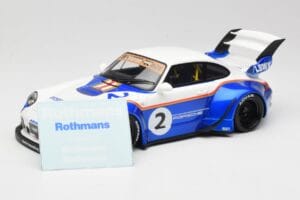 Porsche 911 993 RWB X Liberty Walk Weiss Mit Blau GT Spirit 1:18 GT530 Resin – Bild 6 von 8