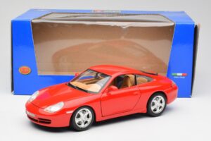 Porsche 911 996 Carrera 4 Rot Bburago 1:18 30085 Metall – Bild 8 von 8