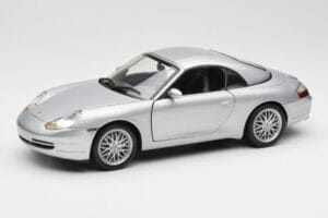 Porsche 911 996 Carrera Cabriolet Silber Hot Wheels 1:18 213595 Metall