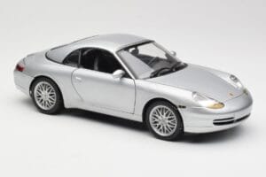 Porsche 911 996 Carrera Cabriolet Silber Hot Wheels 1:18 213595 Metall – Bild 6 von 8