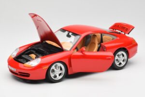 Porsche 911 996 Carrera Rot Bburago 1:18 3385 Metall – Bild 2 von 8