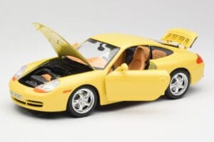 Porsche 911 996 Carrera Gelb Bburago 1:18 30085-M1 Metall – Bild 2 von 8