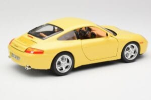 Porsche 911 996 Carrera Gelb Bburago 1:18 30085-M1 Metall – Bild 3 von 8