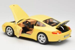 Porsche 911 996 Carrera Gelb Bburago 1:18 30085-M1 Metall – Bild 5 von 8