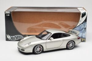 Porsche 911 996 GT3 Silber Hot Wheels 1:18 C2590 Metall – Bild 8 von 8