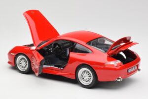 Porsche 911 996 GT3 Strasse Rot Bburago 1:18 30395 Metall – Bild 5 von 8
