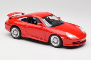 Porsche 911 996 GT3 Strasse Rot Bburago 1:18 30395 Metall – Bild 6 von 8